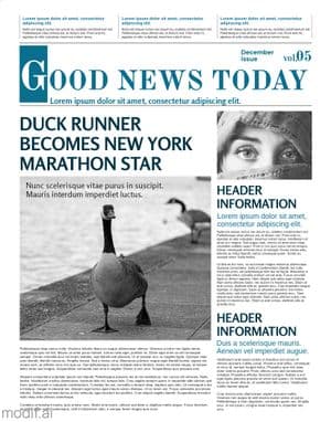 Newspaper Cover Template