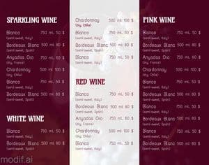 Wine Menu Design Template