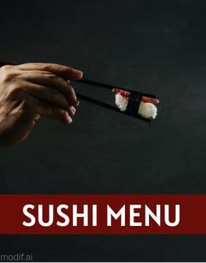 Sushi Menu Template Design