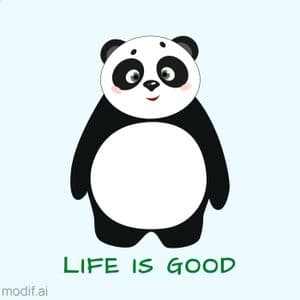 Panda Pattern Pillow Design