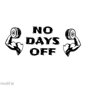 No Day Off Pillow Template