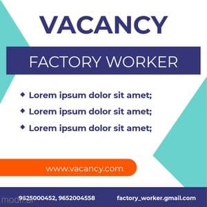 Factory Worker Job Template
