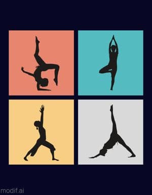 Yoga T-Shirt Design Template