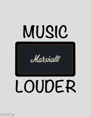 Music Louder Design Template