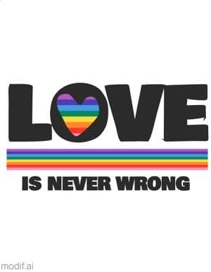 Love LGBT T-Shirt Template