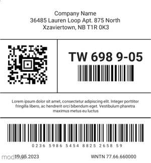 Simple Barcode Template