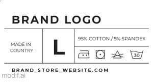 T-Shirt Inner Label Template