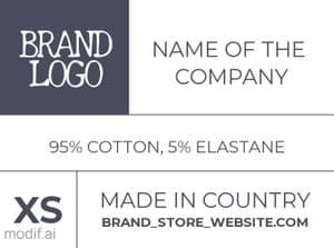 Inner Label Template in Gray