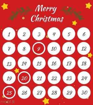 Bright Advent Calendar